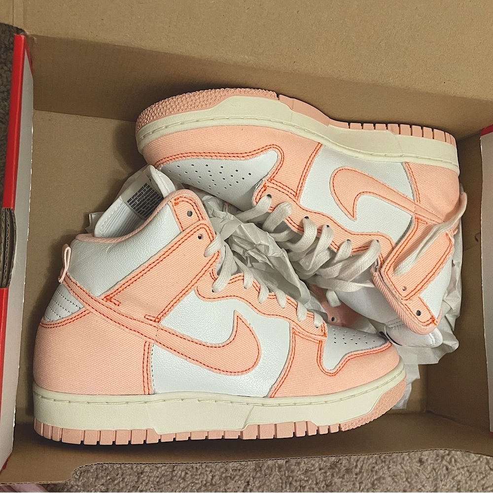 Air Jordans “Artic Orange” Pink/White Size 7men, Nike Dunk High ArticOrange